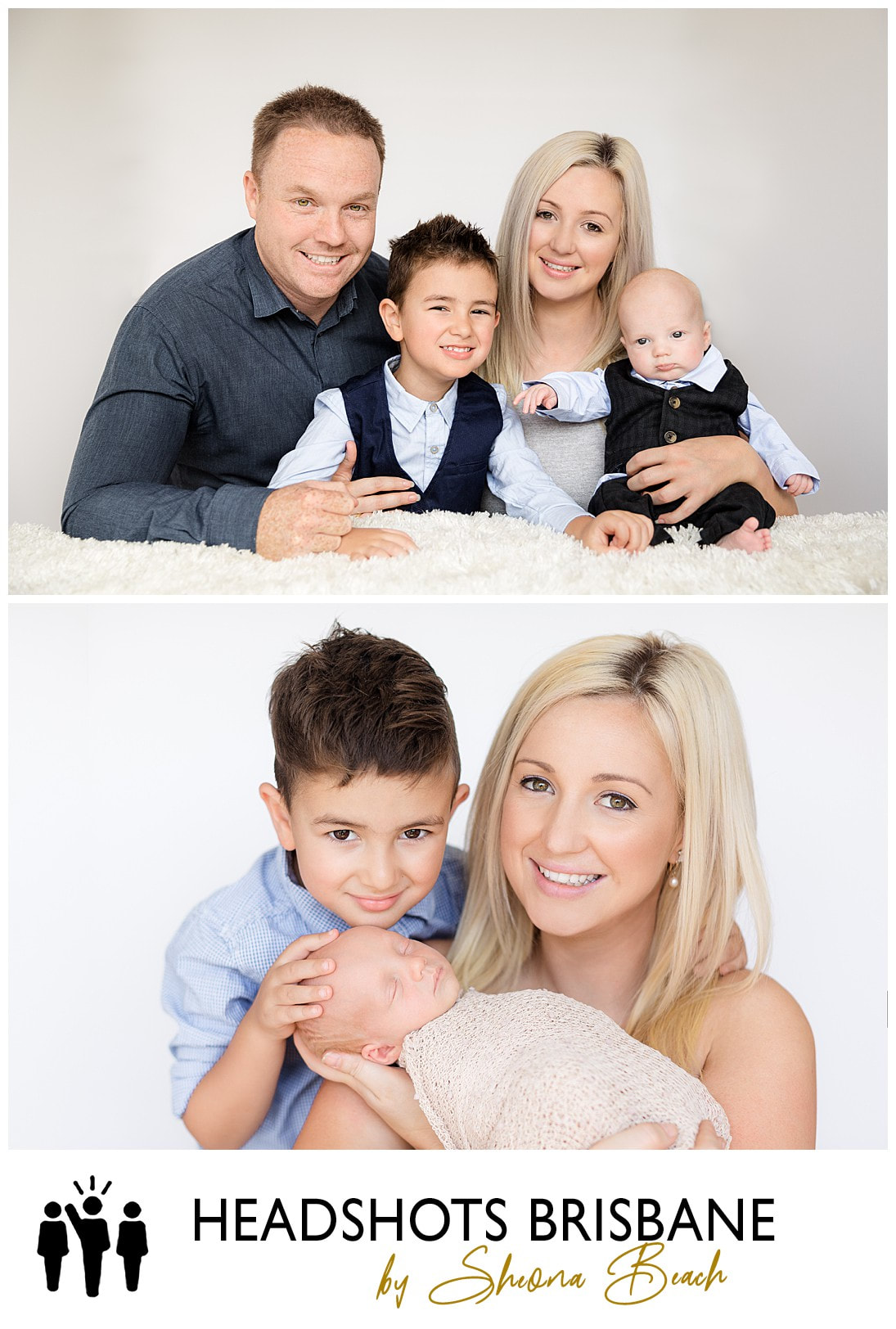 Brisbane traditional studio family portrait photograph