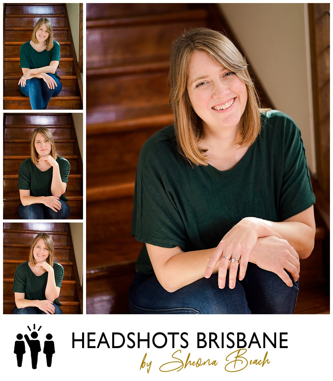 Headshots and portrait of female pianist by Brisbane photographer